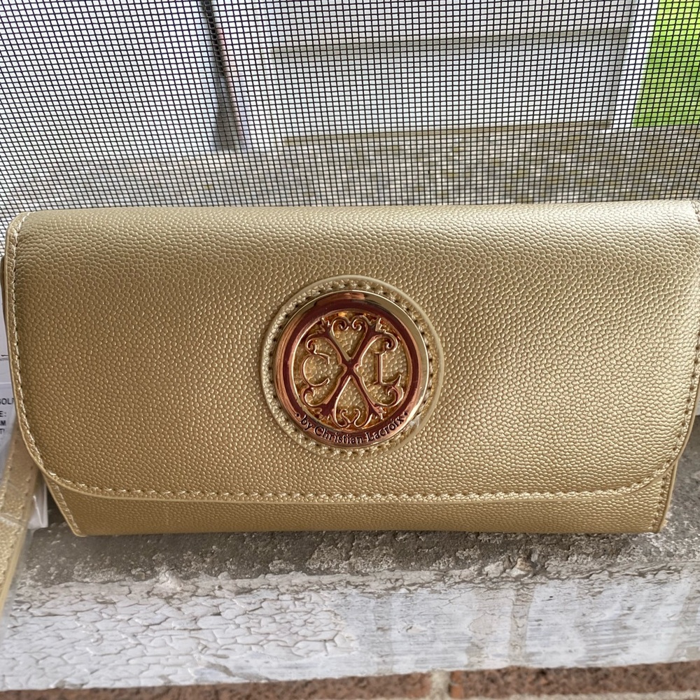 NWT CXL by CHRISTIAN LACRIOX Elegant Gold Women's Clutch